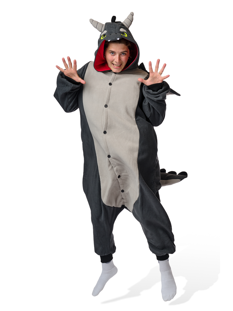 Dragão Preto Kigurumi