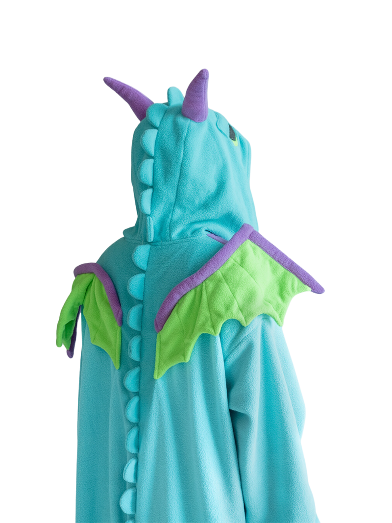 Dragon Kigurumi Teal Onesie