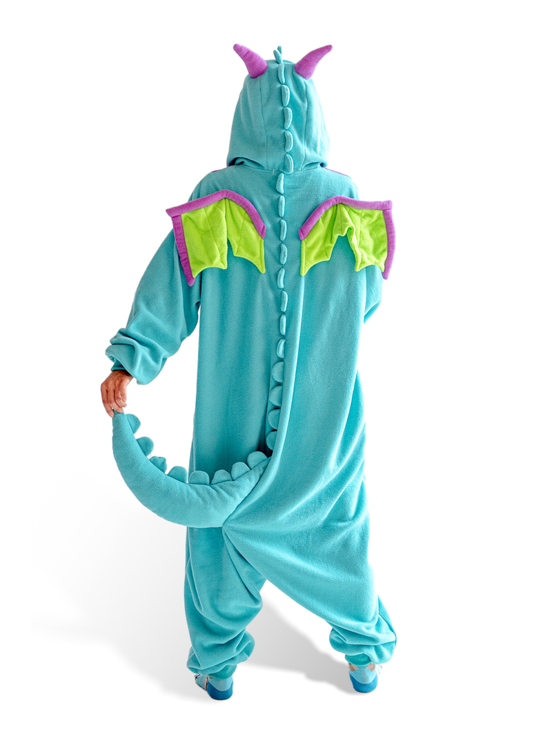 Dragon Kigurumi Teal Onesie