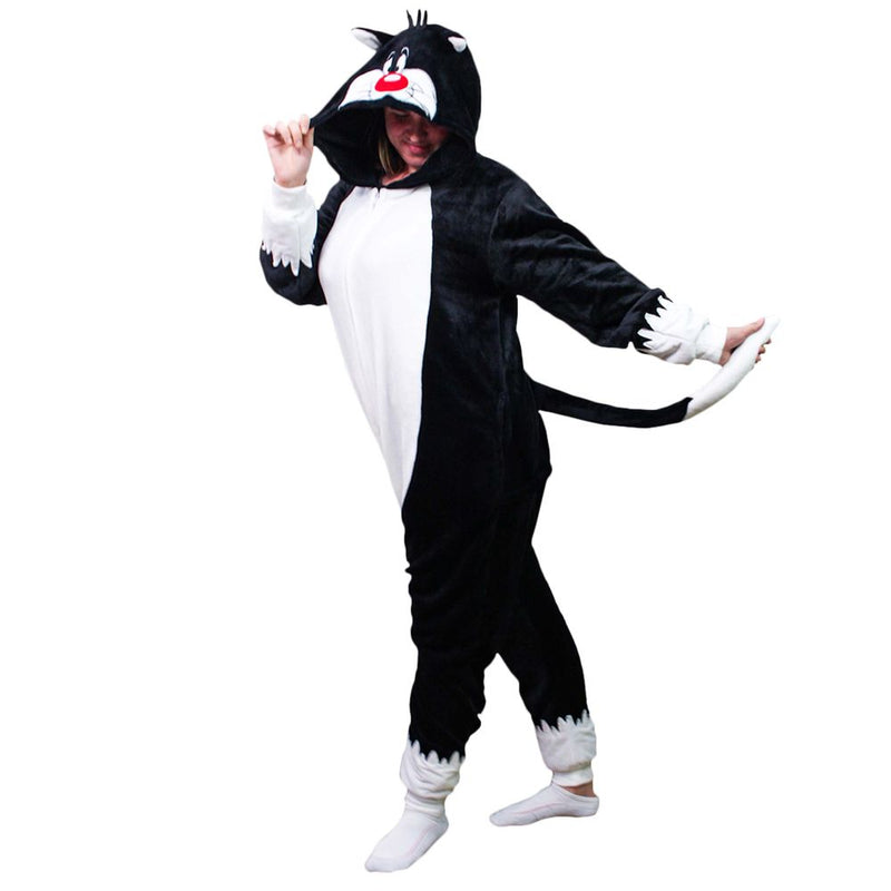 Pijama Macacão Frajola Kigurumi Original Warner