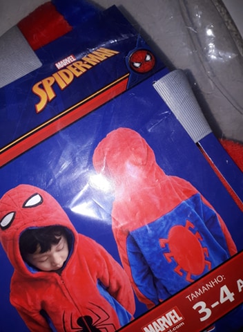 Pijama Fantasia Homem Aranha